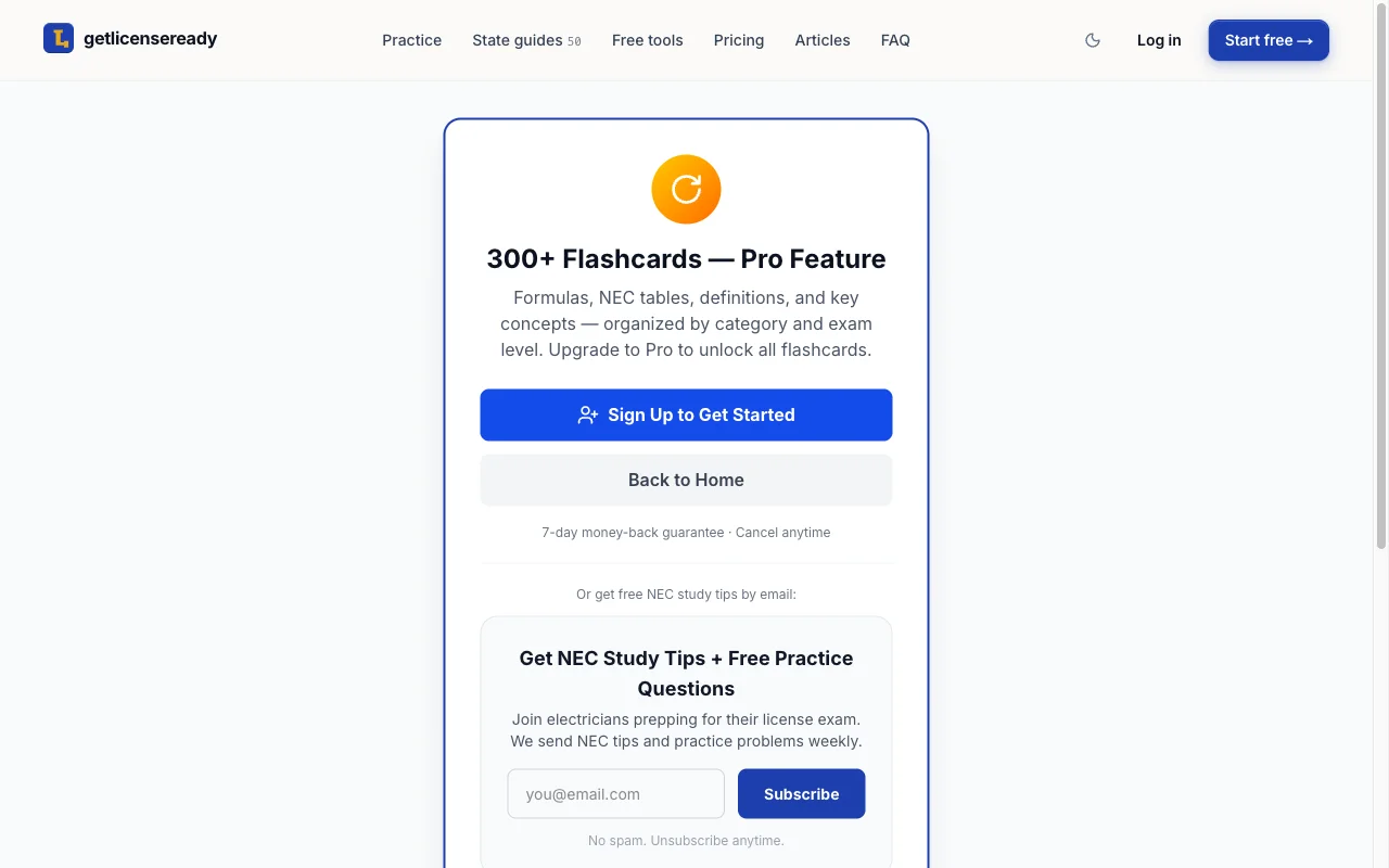 Flashcard deck with level and category filters